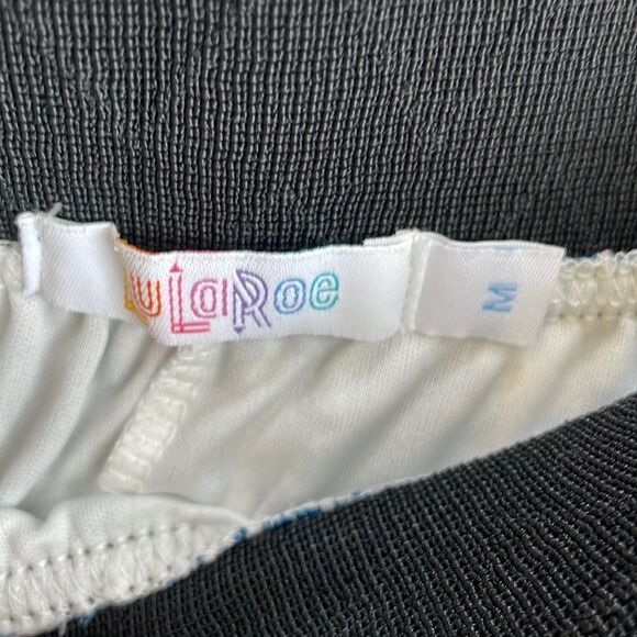 LULAROE MODEST MAXI SKIRT IN BLUE PALM TREE PRINT - Picture 5 of 5